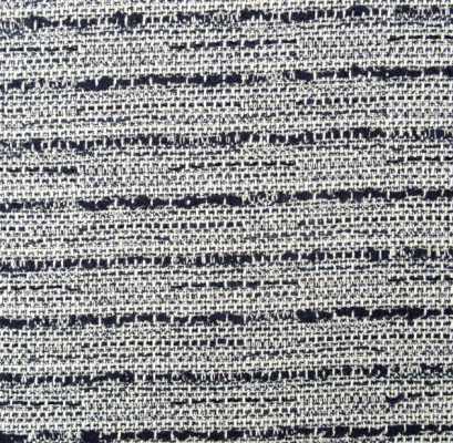 Z30040 LINTON Linton vải tweed sản xuất tại Anh màu xanh navy × trắng × chỉ kim tuyến xanh