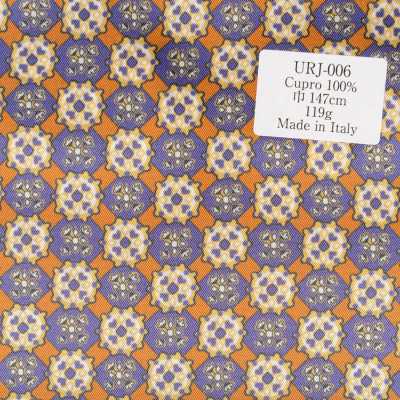 URJ-006 Lót in họa tiết nhỏ, 100% cupro, sản xuất tại Ý