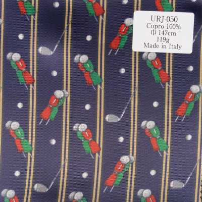 URJ-050 Lót in họa tiết golf bằng cupro 100% sản xuất tại Ý