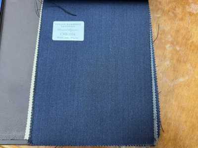 CNB1004 CANONICO dòng tiêu chuẩn Super110's PERENNIAL màu xanh navy trơn