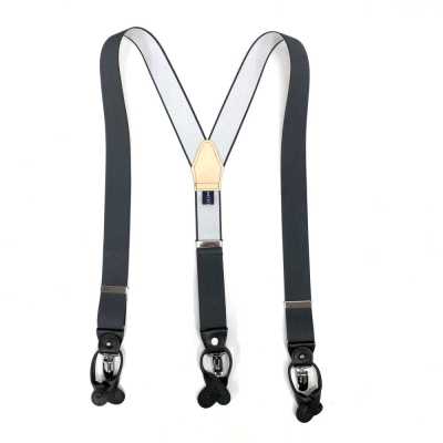 SR-GREY SR-GREY dây đeo quần EXCY Braces xám trơn 2in1 35mm co giãn