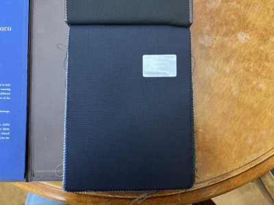 CNB3002 CANONICO Super120's xanh navy đậm trơn