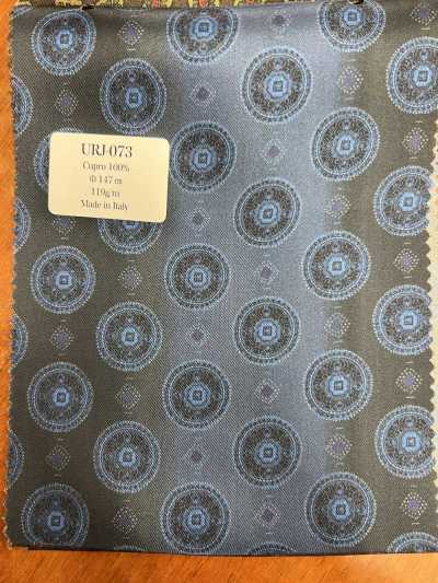 URJ-073 Lót in cupro 100% sản xuất tại Ý, chuyển sắc xanh navy