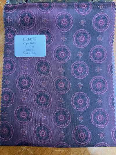 URJ-075 Lót in cupro 100% sản xuất tại Ý chuyển sắc đỏ đậm