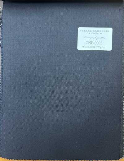 CNB0002 CANONICO Tiêu chuẩn Super150's REVENGE xanh navy đậm trơn