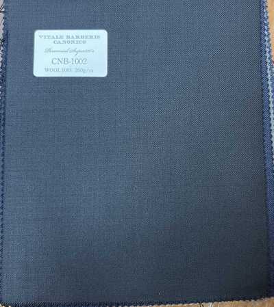CNB1002 CANONICO Super110's PERENNIAL xanh navy đậm trơn