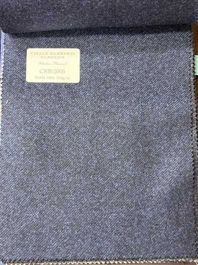 CNB2005 CANONICO vải flannel len tiêu chuẩn, xanh trơn