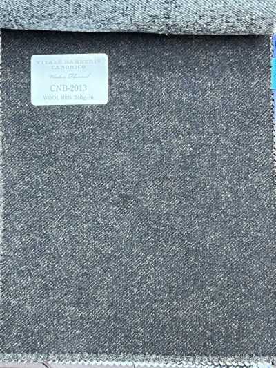 CNB2013 CANONICO dòng cơ bản flannel len nâu đậm trơn