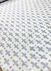AI-12 Lụa Jacquard Hoa Văn Hình Học Màu Trắng Nhạt [giá đặc Biệt]
