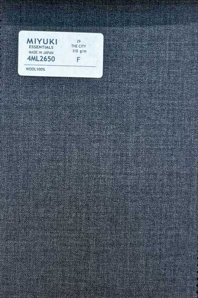 4ML2650 26AW THE CITY vải chéo màu xám trung bình