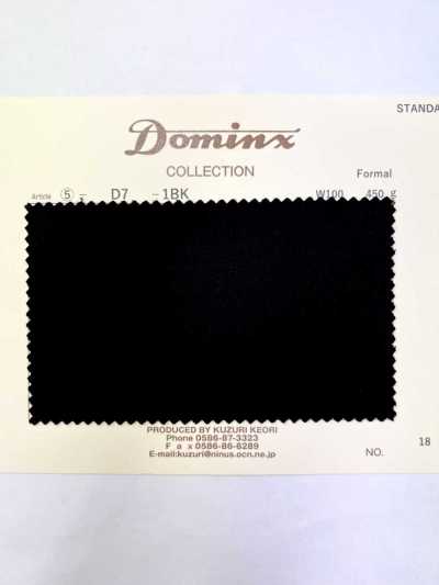 D7 Trang trọng DOMINX (Dominks) Bộ sưu tập tiêu chuẩn vải doeskin mật độ cao màu đen thu/đông len
