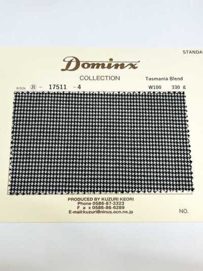 17511 Len Tasmania Blend DOMINX (Dominkusu) Bộ sưu tập tiêu chuẩn len co rút