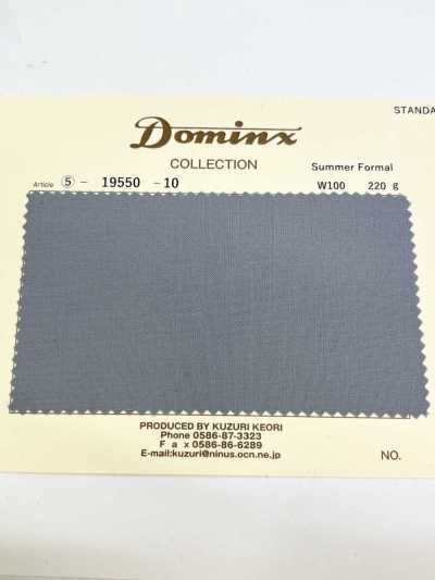 19550 Trang phục formal mùa hè DOMINX (Dominks) Bộ sưu tập tiêu chuẩn, len chất lượng cao, màu xám