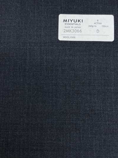 2MK3066 26SS Vải MIYUKI ESSENTIALS ACTIVA màu xanh navy trơn