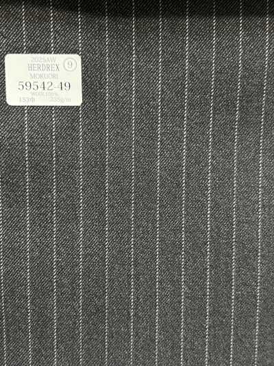59542-49 26AW HERDREX 【MOKUORI】 Mokuori xám sọc kẻ chì len khử mùi
