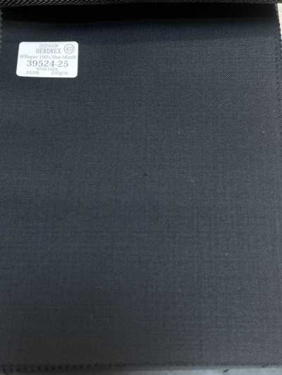 39524-25 26AW HERDREX 【80 SUPER 100'S NINE MONTH】 Xanh navy đậm trơn