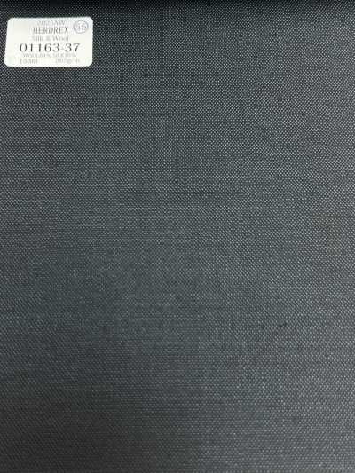 01163-37 25AW HERDREX 【Lụa & Len】 lụa và len xanh navy trơn