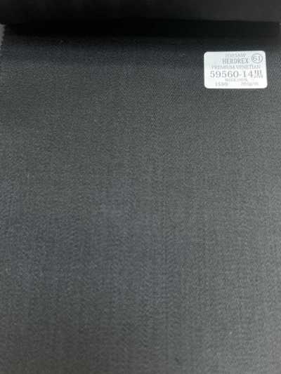 59560-14 26AW HERDREX 【PREMIUM VENETIAN】 Vải venetian cao cấp màu đen trơn