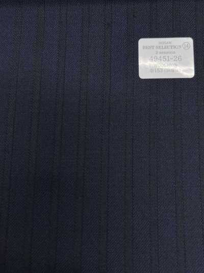 49451-26 26AW Lựa chọn tốt nhất 【3 mùa】 xanh navy sọc chìm