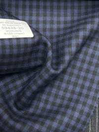 59438-20 25AW HERDREX [80 SUPER 100'S CHÍN THÁNG] Navy Kẻ Caro[Vải] Công Ty TNHH Kunishima Ảnh phụ