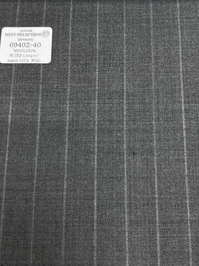 09402-40 26AW BEST SELECTION 【davaumi】Đa-ba-u-mi xám nhạt kẻ sọc phấn
