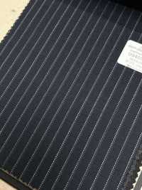 09405-26 25AW BEST SELECTION [vải Truyền Thống] Vải Truyền Thống Co Giãn Chống Thấm Nước Co Giãn Kẻ Sọc Navy Công Ty TNHH Kunishima Ảnh phụ