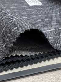 09406-40 25AW BEST SELECTION [vải Truyền Kẻ Sọc ] Vải Truyền Thống Co Giãn Chống Thấm Nước Co Giãn Xám Công Ty TNHH Kunishima Ảnh phụ