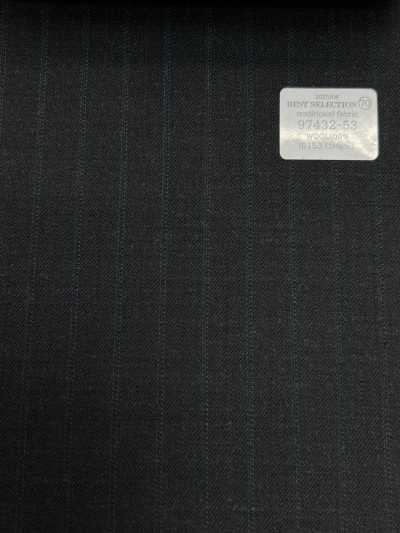 97432-53 26AW BEST SELECTION [vải truyền thống] vải truyền thống màu xám than kẻ sọc