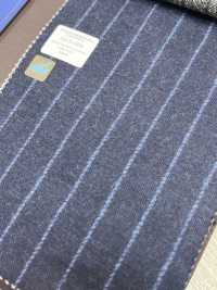 55CN5506 Áo Len CANONICO WORSTED FLANNEL XANH ĐẬM Kẻ Sọc[Vải] CANONICO Ảnh phụ