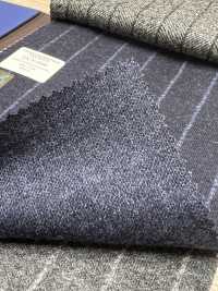 55CN5506 Áo Len CANONICO WORSTED FLANNEL XANH ĐẬM Kẻ Sọc[Vải] CANONICO Ảnh phụ