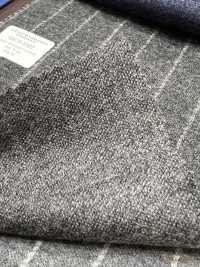 55CN5507 CANONICO JERSEY WORSTED FLANNEL GRAY CHALK Kẻ Sọc[Vải] CANONICO Ảnh phụ