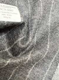 55CN5507 CANONICO JERSEY WORSTED FLANNEL GRAY CHALK Kẻ Sọc[Vải] CANONICO Ảnh phụ