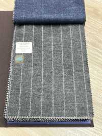 55CN5507 CANONICO JERSEY WORSTED FLANNEL GRAY CHALK Kẻ Sọc[Vải] CANONICO Ảnh phụ