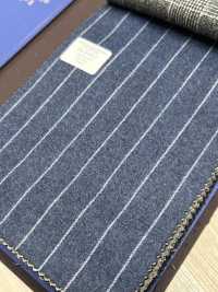 55CN5511 CANONICO FLANNEL 120'S Blue Kẻ Sọc[Vải] CANONICO Ảnh phụ