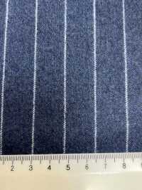 55CN5511 CANONICO FLANNEL 120'S Blue Kẻ Sọc[Vải] CANONICO Ảnh phụ