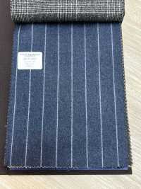 55CN5511 CANONICO FLANNEL 120'S Blue Kẻ Sọc[Vải] CANONICO Ảnh phụ