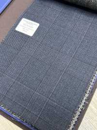 55CN5524 CANONICO TRADITIONAL WORSTED 21μ Navy Glen Kẻ Caro[Vải] CANONICO Ảnh phụ