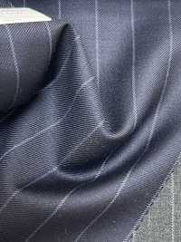 55CN5537 CANONICO PERENNIAL SUPER110'S Navy Kẻ Sọc[Vải] CANONICO Ảnh phụ