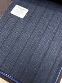 55CN5568 CANONICO TRADITIONAL WORSTED 21μ Navy Kẻ Sọc[Vải] CANONICO Ảnh phụ