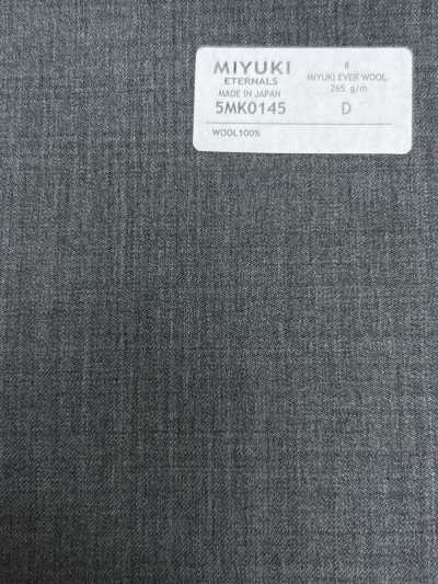 5MK0145 MIYUKI EVER WOOL (Miyuki Ever Wool) trơn màu xám nhạt