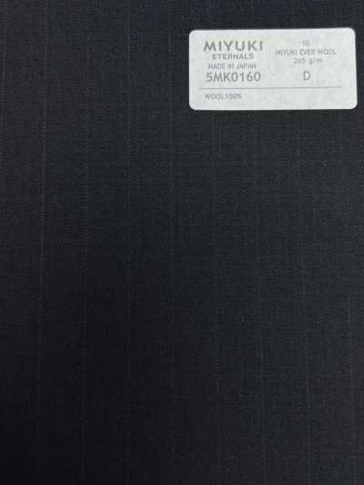 5MK0160 MIYUKI EVER WOOL (Miyuki Ever Wool) sọc xanh navy đậm