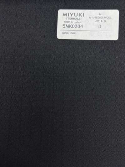 5MK0204 MIYUKI EVER WOOL (Miyuki Ever Wool) sọc chìm xanh navy đậm