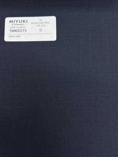 5MK0215 MIYUKI EVER WOOL (Miyuki Ever Wool) sọc bóng mờ xanh navy