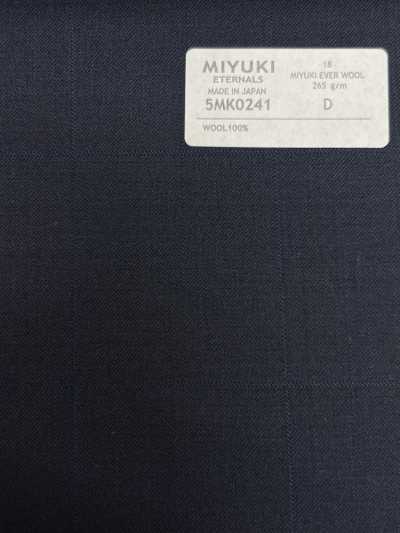 5MK0241 MIYUKI EVER WOOL (Miyuki Ever Wool) caro cửa sổ bóng xanh navy