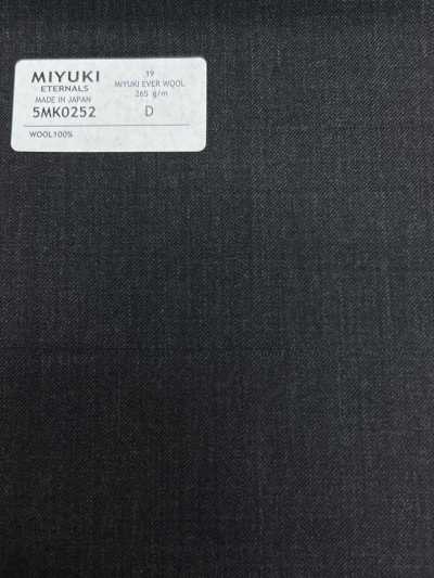 5MK0252 MIYUKI EVER WOOL kẻ ô cửa sổ bóng, xám than