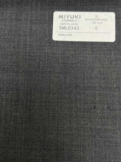 5ML0343 MIYUKI EVER WOOL trơn màu xám