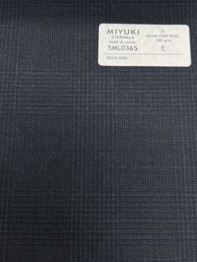 5ML0365 MIYUKI EVER WOOL (Miyuki Ever Wool) caro Glen xanh navy