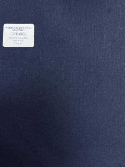 CNB8002 CANONICO dòng tiêu chuẩn vải flannel Super120's màu xanh hải quân trơn
