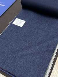 CNB8003 CANONICO Tiêu Chuẩn Flannel Super 120's Blue Vải Trơn Không Hoạ Tiết CANONICO Ảnh phụ