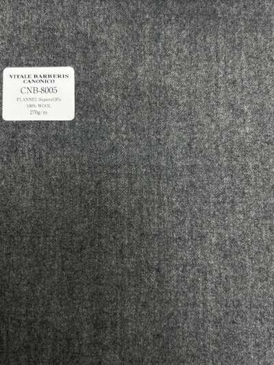 CNB8005 CANONICO dòng cơ bản FLANNEL Super120's xám trung bình trơn